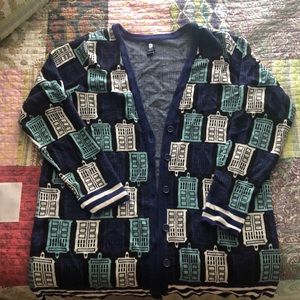 Doctor Who Tardis Cardigan